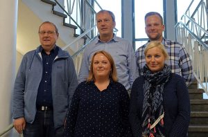 (v.l.:) Jenny Vesper, Katrin Lauterborn (vorne); Thomas Bohne, Christian Köhler, Christian Kürpick.