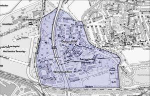 Grafik des analysierten Gebietes. Quelle: Stadt Dortmund