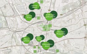 Die City, die Nordstadt mit den beiden großen Zielgruppenzentren für Kinder und Jugendliche und die Westfalenhallen sind die zentralen Anlaufstellen für den Deutschen Kirchentag.