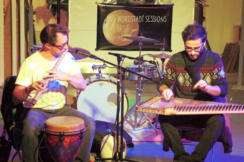 Do-Bo-Villa Aloha 21122018 Foto Borsig11 Tobias Bülow Percussion Flöte - Tarik Thabit Kanun (1)