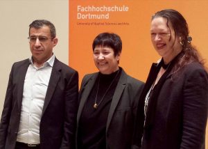 Ahmet Toprak, Seyran Ates und Prof. Dr. Katja Nowacki vor dem Vortrag.