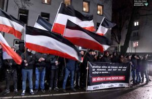 Dortmunder Neonazis, Dezember letzten Jahres, im Gerichtsviertel