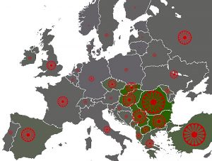 Roma in Europa. Quelle: Wiki