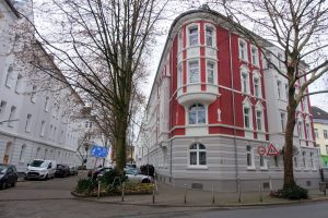 Blick in die Albrechtstraße von der Lange Straße Richtung Süden