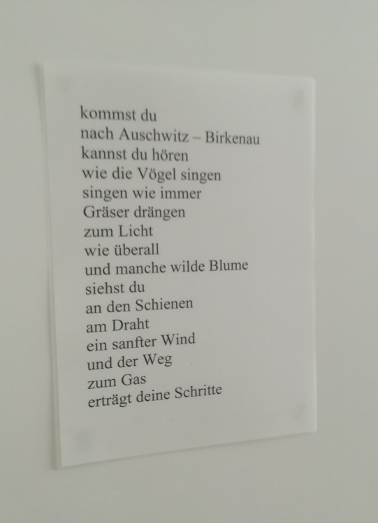 Walter Liggesmeyer Gedicht zu/über Auschwitz