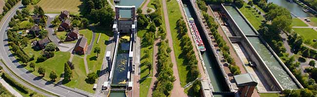 Die Schleuse am Schiffshebewerk in Waltrop-Henrichenburg muss erneut gesperrt werden. Foto: Wasserstraßen- und Schifffahrtsamt Duisburg-Meiderich