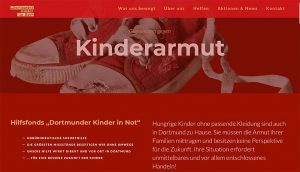 Screenshot der neuen Website.