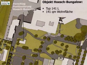 Gegenüber des Hoeschmuseums auf der Westfalenhütte soll der Stahlbungalow aufgestellt werden.