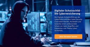 Die Cyber-Versicherung für Internetsicherheit. Foto: Screenshot