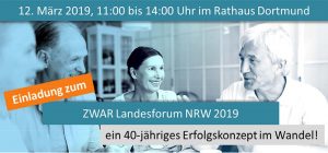 Am 12. März veranstaltet ZWAR ein öffentliches Forum im Dortmunder Rathaus.