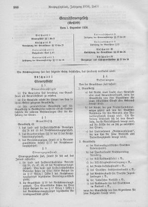 Grundsteuergesetz von 1936 Reichsgesetzblatt 1936-1 Quelle Wiki