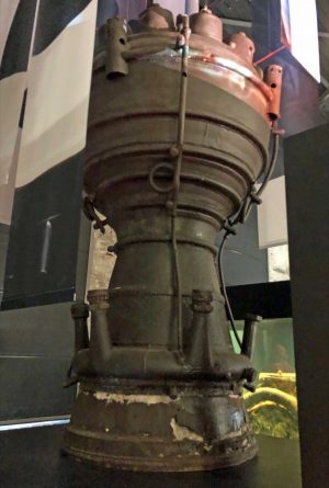 Teile der „V2“-Raketen von Wernher von Braun.