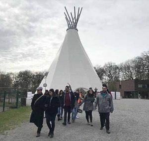 Das Big Tipi war ebenfalls ein Besuchspunkt.