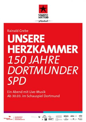 Plakatmotiv zum Stück „Unsere Herzkammer“.