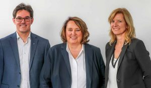 Niels Back, Uta Schuette und Sabine Kalies bilden das neue Führungs-Trio. Foto: Stephan Schuetze