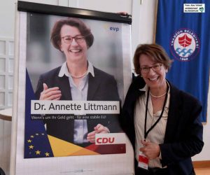 Dr. Annette Littmann (CDU) hatte sich auf einem aussichtslosen Platz um ein Mandat im EU-Parlament beworben. 