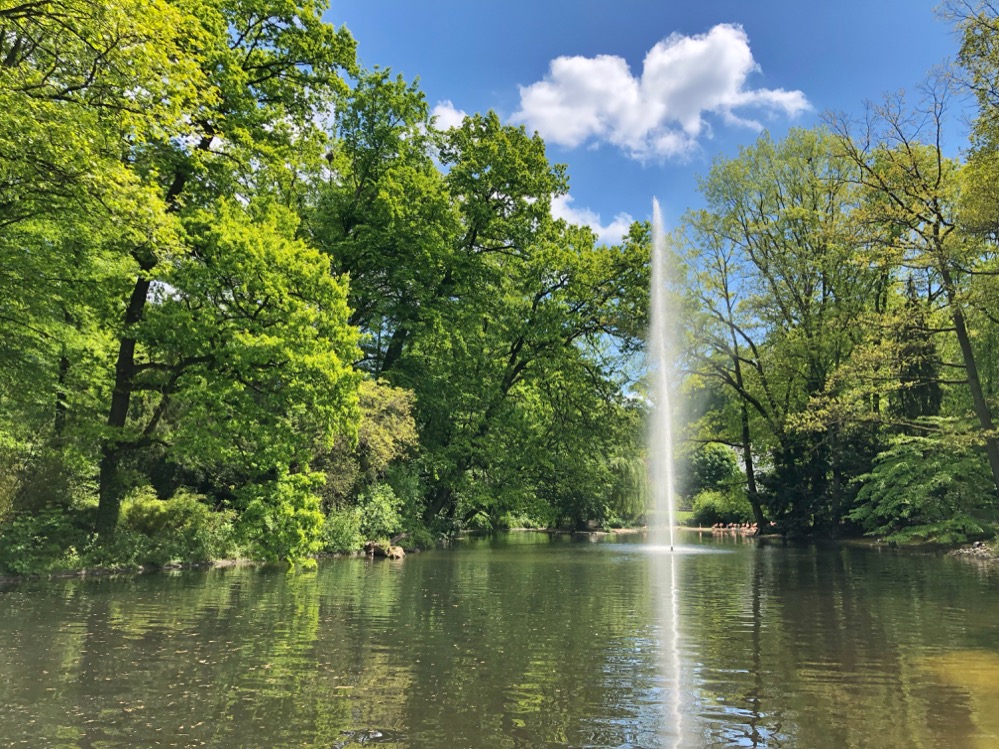 Fontäne im Dortmunder Zoo.