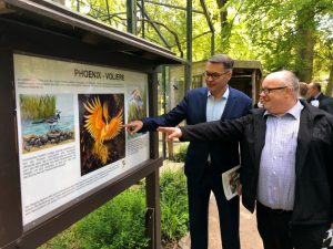 Wirtschaftsförderer Thomas Westphal entdeckte sein mögliches Patentier - an der Phoenix-Volière brachte ihn Zoodirektor Dr. Frank Brandstätter die Idee.