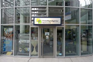 Das Ladenlokal der FreiwilligenAgentur Dortmund in der Berswordthalle. Foto: Sascha Fijneman