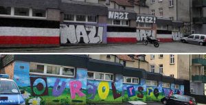 Die Nazi-Kiez-Parolen wurden übermalt - die Neonazis sind sauer.