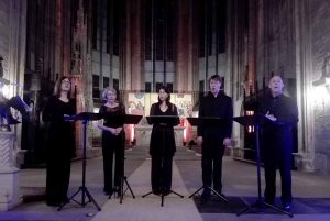 Das Ensemble Opella Nova beim Konzert in der Marienkirche zur Museumsnacht. Foto: A. Steger