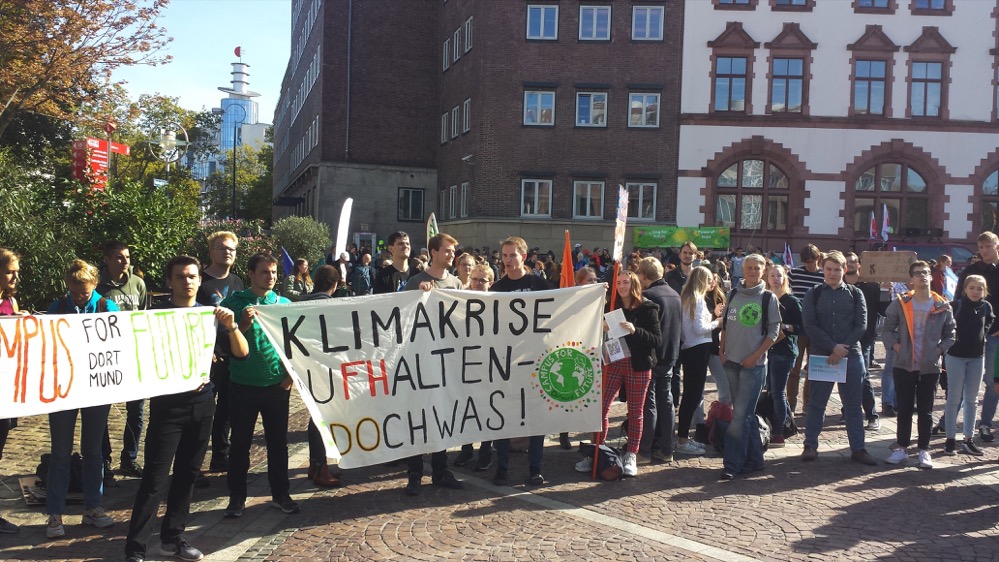 Klimastreik in Dortmund. Foto: Claus Stille