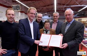 Sebastian Kröger, Ludger Wilde, Horst Stahlberg, Birgit Zoerner, Christoph Gehrmann und Georg Rupa. (v.li.).