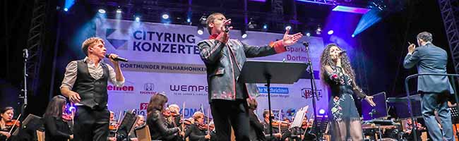 Auch im kommenden Jahr werden „CRK-Urgestein“ Patricia Meeden, David Jakobs (l.) und Morgan Moody am Samstag, 15. August, mit einem Querschnitt der beliebtesten und bekanntesten Musicalhits das Publikum von den Sitzen reißen. Foto: Jan Heinze/ Stephan Schütze