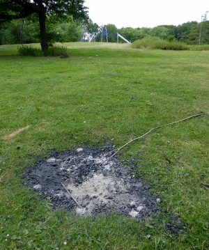 Mehr als ein Ärgernis: Verbrannte Wiesen wegen unsachgemäßen Grillen.