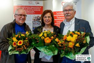 Arnold Pankratow, Renate Riesel und Georg Deventer erhielten die AWO-Verdienstmedaille.