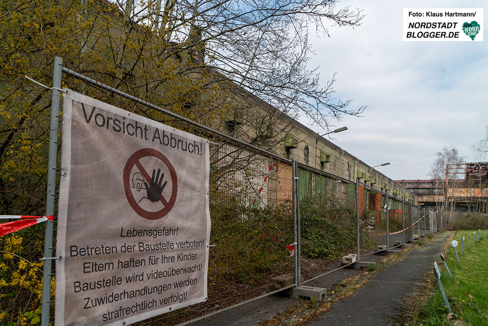 Die Grüne Halle von Hoesch Spundwand (HSP) wird abgerissen