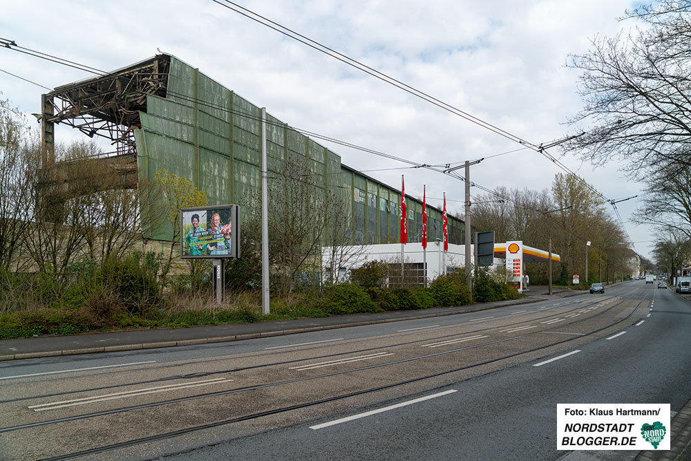 Die Grüne Halle von Hoesch Spundwand (HSP) wird abgerissen