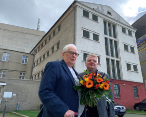 Ernst Söder (links) und Norbert Schilff, sein Nachfolger als Vorsitzender. Foto: Verein