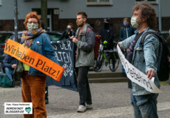 1. Mai Grenzenlos Solidarisch, Demonstration am Sonnenplatz