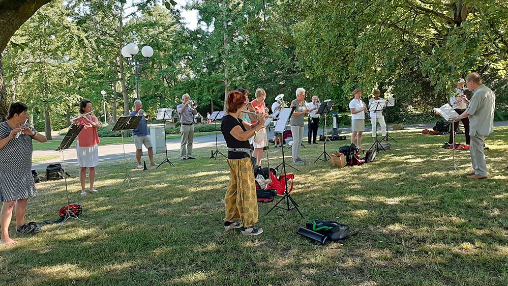 Musikschule-Dortmund_Blasorchester-AufWind-im-Wpark