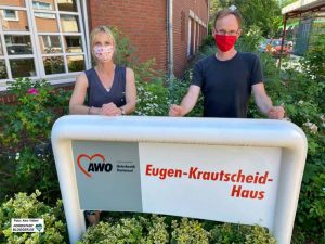 Das Eugen-Krautscheid-Haus zählt in normalen Zeiten 9000 Gäste und Teilnehmer*innen pro Jahr. Dort organisieren die Hauptamtlichen Tanja Tenholt und Frank Pranke den Betrieb. Foto: Alex Völkel