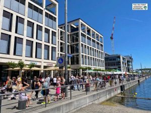 Sommer am Phoenixsee - immer häufiger kommen sich hier unterschiedliche Nutzer*innen ins Gehege.