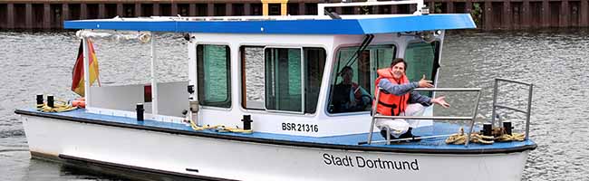 Kabarettist Martin Kaysh kann zwar das Wasser halten - aber nicht darüber gehen. Foto: Hafen AG