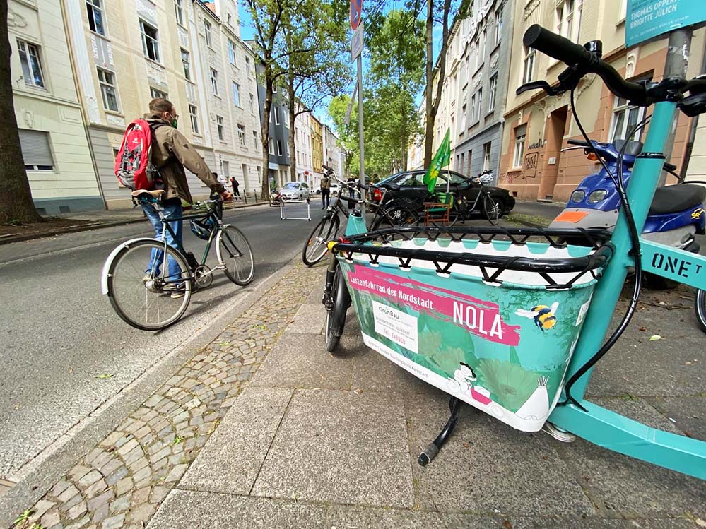 Die NOLA Lastenräder: Freie Bahn für nicht-motorisierte Verkehrsteilnehmer*innen: die Spielstraße in der Braunschweiger Straße.