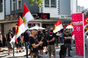 Zu einer nicht angekündigten Demo in der und durch die Nordstadt gab es am 1. August. Foto: David Peters