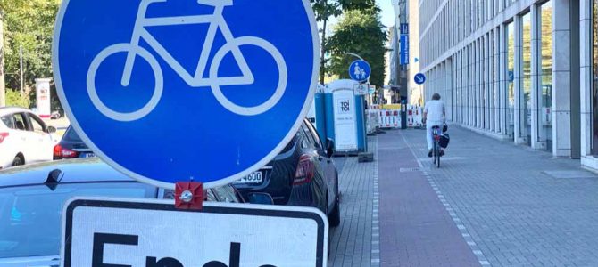 Mehr Rücksicht auf den Radverkehr fordern die Umweltverbände bei Bauarbeiten. Foto: Alex Völkel