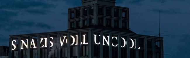 Auch der U-Turm hat eine klare Botschaft: „Ich der Turm fand schon damals Nazis voll uncool.“ Foto: Simon Bierwald