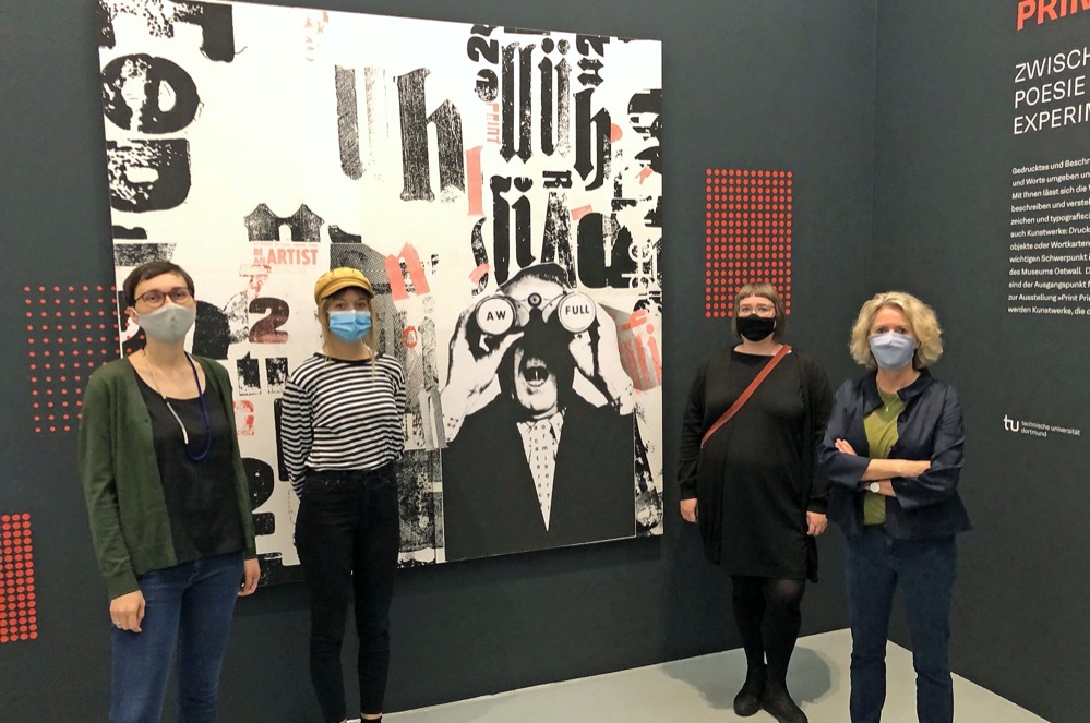 Die Macherinnen der Ausstellung „Print Print Print“ die Donnerstag im Museum Ostwall im U eröffnet wird. Fotos (3): Joachim vom Brocke
