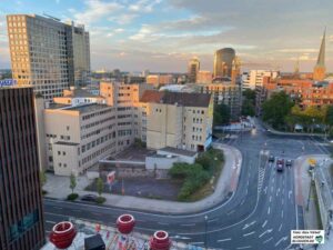 Zwischen HCC und Dortmunder U soll auf dem Restgrundstück an der Brinkhoffstraße der VHS-Neubau entstehen. Foto: Alex Völkel