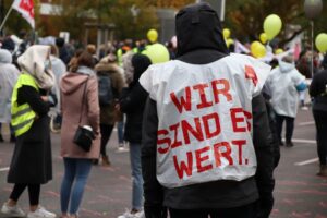 Warnstreik von ver.di im öffentlichen Dienst. Foto: Karsten Wickern