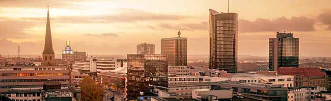 Die Skyline von Dortmund - Licht am Ende des Tunnels oder dunkle Wolken? Foto: Frank Heldt