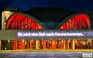 Alarmstufe Rot in der Kultur - und dennoch eine positive und Mut machende Botschaft: „Es wird eine Zeit nach Corona geben“. Foto: Alex Völkel