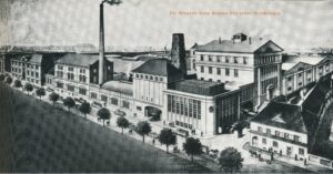 Hansa-Brauerei um 1914: Noch fehlt das Hochhaus! (Tille: 50 Jahre Dortmunder Hansa-Brauerei)