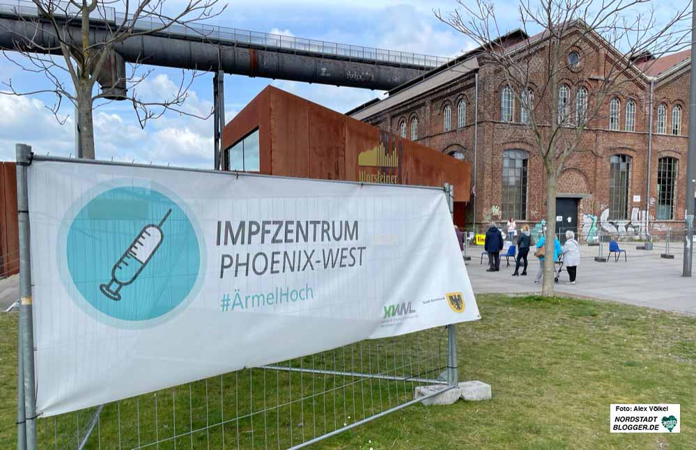 Das Impfzentrum auf Phoenix-West. Foto: Alex Völkel