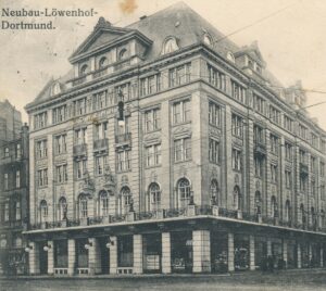 Der Löwenhof an der Ecke Königswall /Hansastraße (Slg. Klaus Winter)